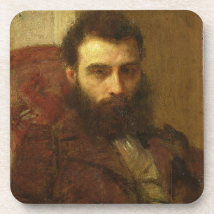 Posavasos Retrato de un hombre (aceite en el panel)