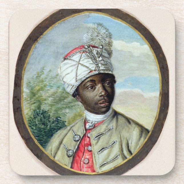 Posavasos Retrato de un hombre joven (w/c y bodycolour en (Frente)