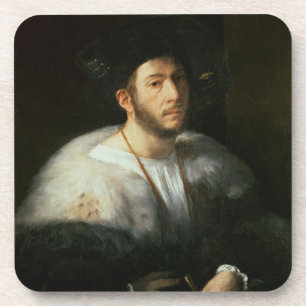 Posavasos Retrato de un hombre, posiblemente Cesare Borgia