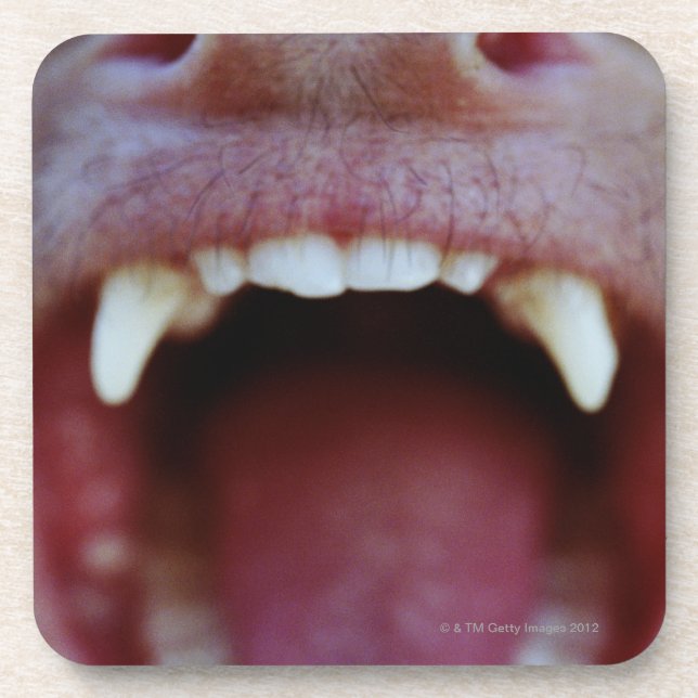 Posavasos Retrato de un mono Blanco-Throated del capuchón (Frente)