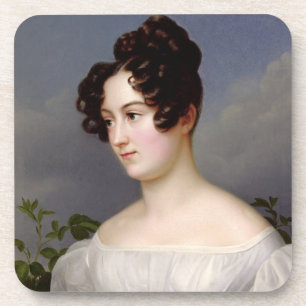 Posavasos Retrato de una mujer joven, 1827 (aceite en lona)