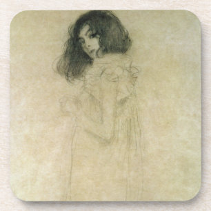 Posavasos Retrato de una mujer joven, 1896-97