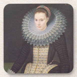 Posavasos Retrato de una señora, 1613 (aceite en el panel)