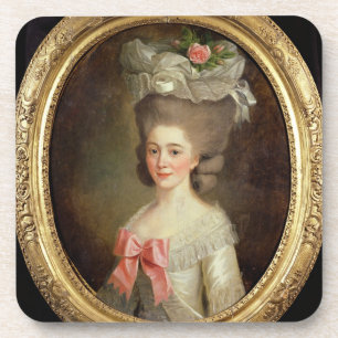 Posavasos Retrato de una señora (aceite en lona)