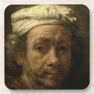 Posavasos Retrato del artista en su caballete, detalle del