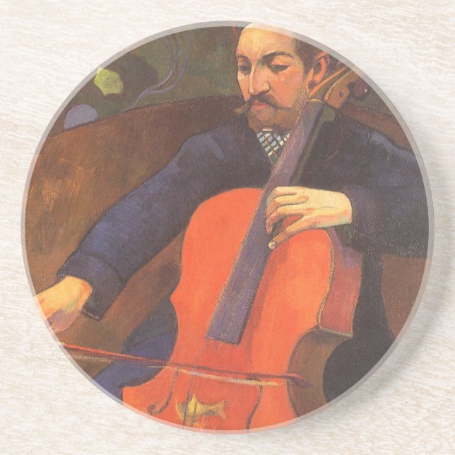 Posavasos Retrato del jugador Schneklud de Paul Gauguin (Frente)