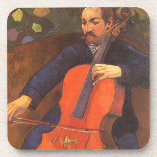 Posavasos Retrato del jugador Schneklud por Paul Gauguin