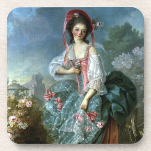 Posavasos Retrato del Mademoiselle Guimard como Terpsícore,