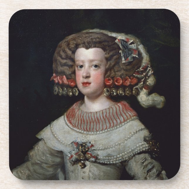 Posavasos Retrato fut de Maria Teresa de la infanta de los (Frente)