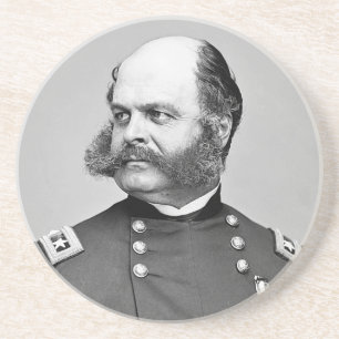 Posavasos Retrato Guerra Civil General Ambrose E. Burnside