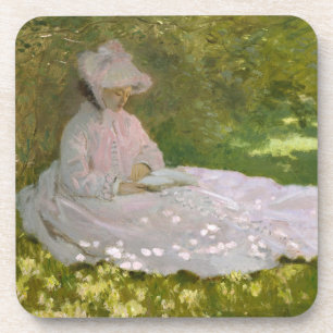 Posavasos Retrato impresionista de primavera, Claude Monet
