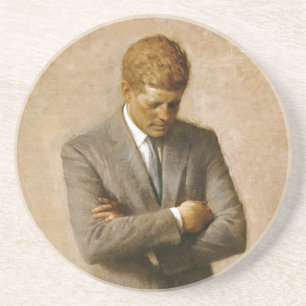 Posavasos Retrato oficial de John F. Kennedy de Aaron