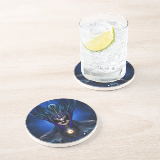Posavasos Retrato RB azul de la sombra de Taidushan Sai