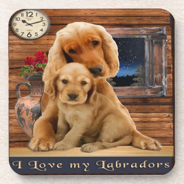 Posavasos Retriever de Labrador (Frente)