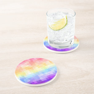 Posavasos Retro Boho Funky Quirky Xenogénero Cuadros Orgullo