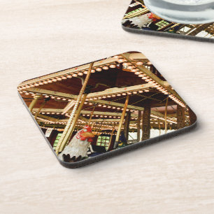 Posavasos Retro Carousel Rooster