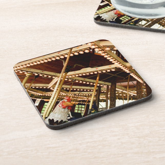 Posavasos Retro Carousel Rooster (Lado Izquierdo)