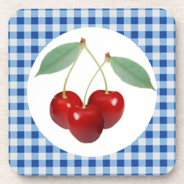 Posavasos Retro Cherries Cork Coasters
