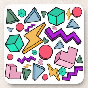 Posavasos Retro de cosecha estética de los años 80