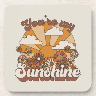 Posavasos Retro Groovy   Eres mi Sunshine