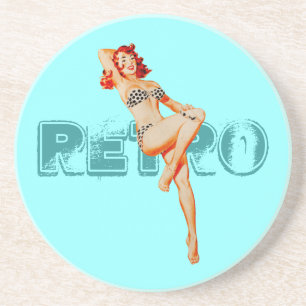 Posavasos Retro Pin Up