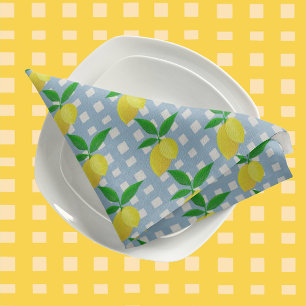 Posavasos Retro Sunny Yellow Lemon Green Gingham Check