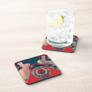 Posavasos Retro Teléfono Bebida