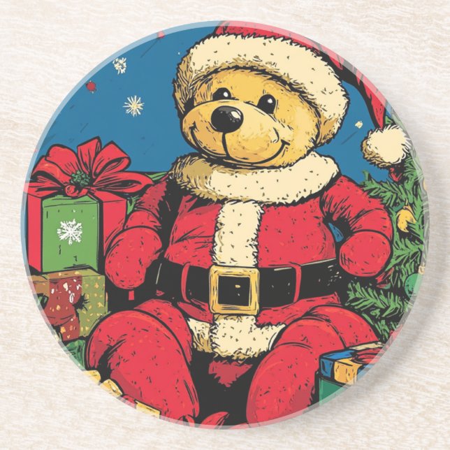 Posavasos Retro Vintage Teddy Bear (Frente)