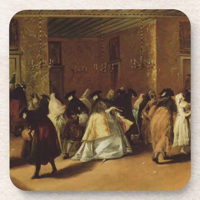 Posavasos Reunión enmascarada (Frente)