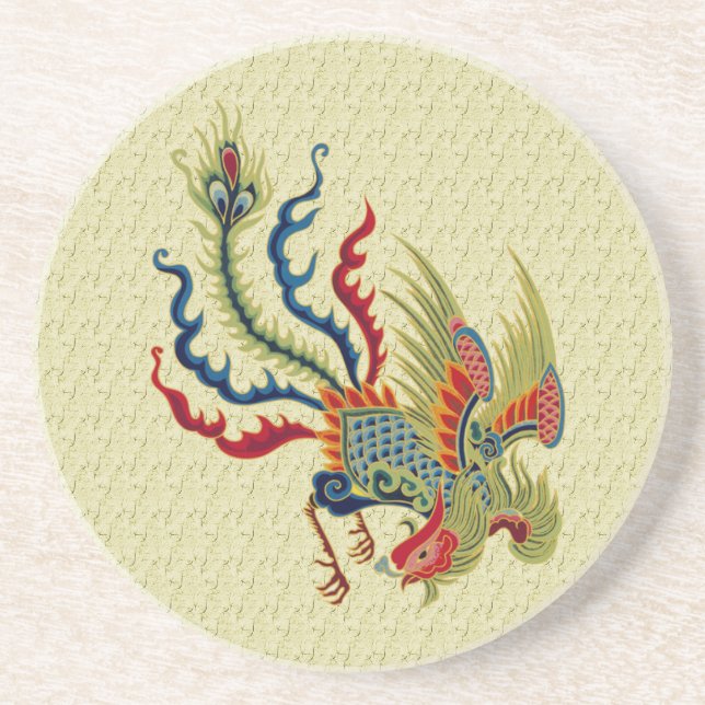 Posavasos Revista de arte de gallos en China (Frente)