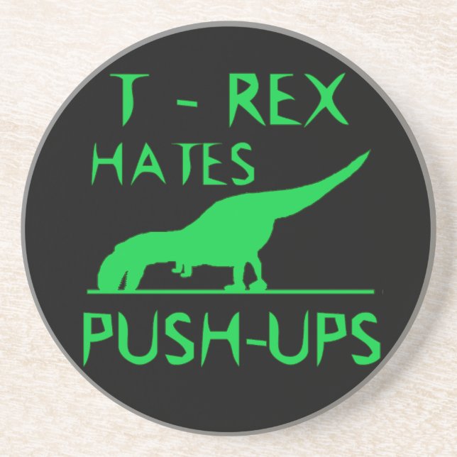 Posavasos REX de T ODIA el diseño divertido de Dino de los (Frente)