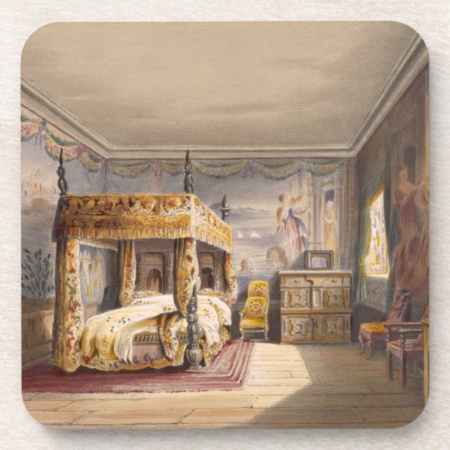 Posavasos Rey Charles Room, casa de Cotehele, c.1830-40, (Frente)