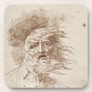 Posavasos Rey Lear en la tormenta (tinta de la pluma y del