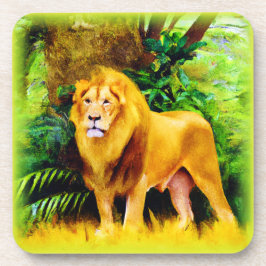 Posavasos Rey León En La Selva. ¡Hazte con una en Zazzle
