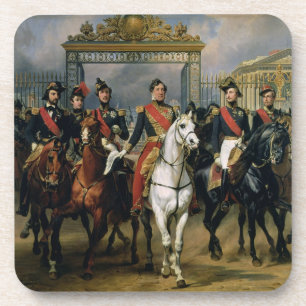 Posavasos Rey Louis-Felipe (1773-1850) de Francia y la suya