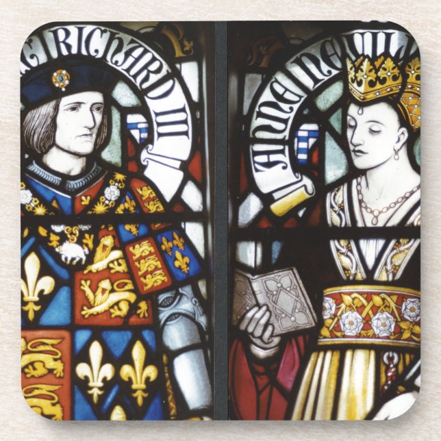 Posavasos Rey Richard III y reina Anne de Inglaterra (Frente)