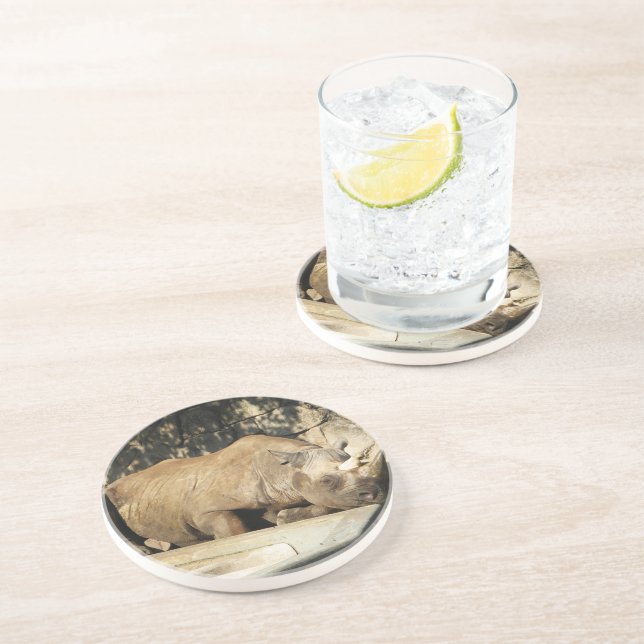 Posavasos Rhino durmiente (Lado)