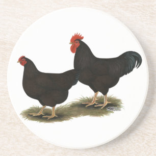 Posavasos Rhode Island Red Bantams