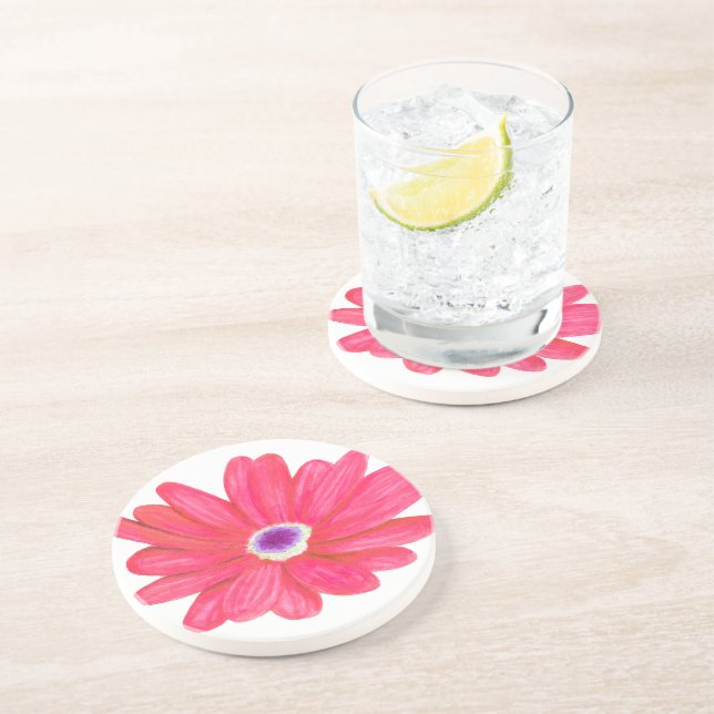 Posavasos Rich Vibrant Red Flower (Lado)