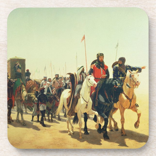 Posavasos Richard Coeur de Lion en su manera a Jerusalén (Frente)