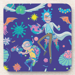 Posavasos RICK AND MORTY™   Entre El Patrón De Células Infec