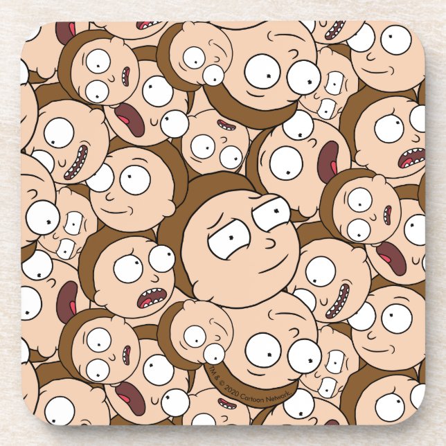 Posavasos RICK AND MORTY™ | Los estados de ánimo de Morty (Frente)