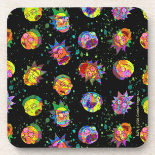 Posavasos RICK AND MORTY™   Patrón De Swirl Psicodélico