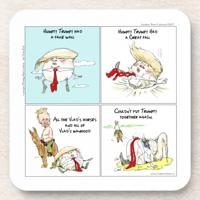 Posavasos Rick London "Humpty Trumpty" (La Trumpty Trumpty)  (Frente)