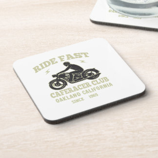 Posavasos Ride Fast Cafe Racer Club Personalizado
