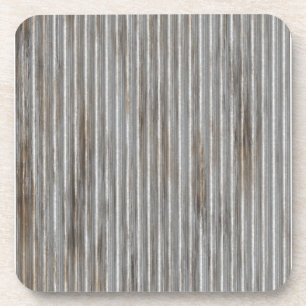 Posavasos Ridges Metalizado plateados