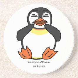 Posavasos Ríe a pingüino, meWarriorWoman en Twitch