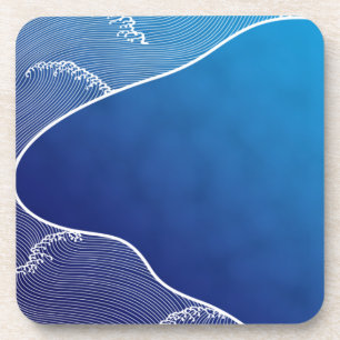Posavasos río azul