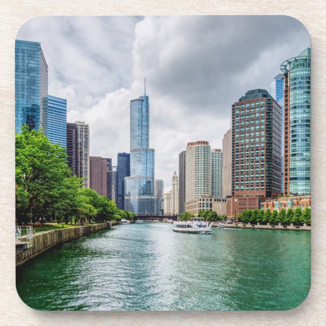 Posavasos Río Down Chicago (Frente)