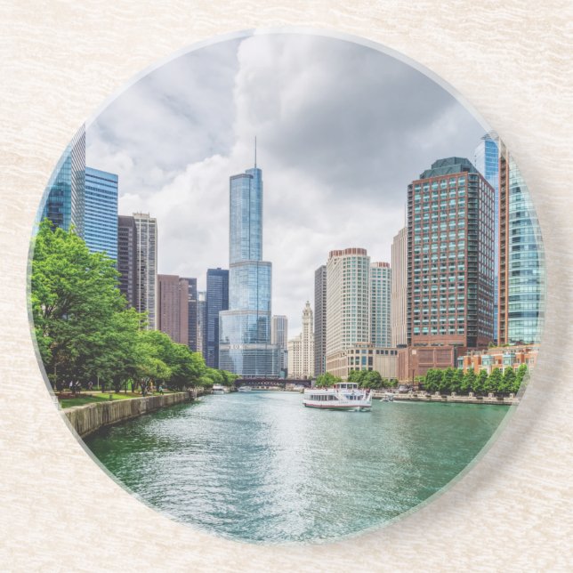 Posavasos Río Down Chicago (Frente)